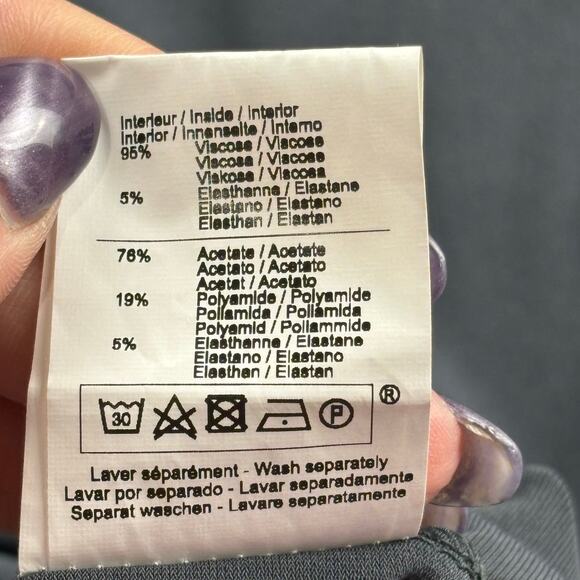 NWT La Fee Maraboutee Dress Women’s 4 Parisian Shift Draped Midi Minimalist Gray - Picture 7 of 14